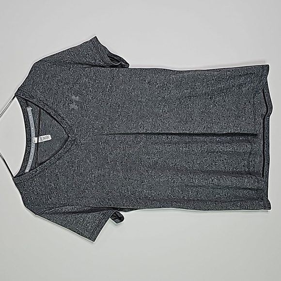 Under Armour medium grey loose fit heatgear athletic short sleeve top - Picture 1 of 5